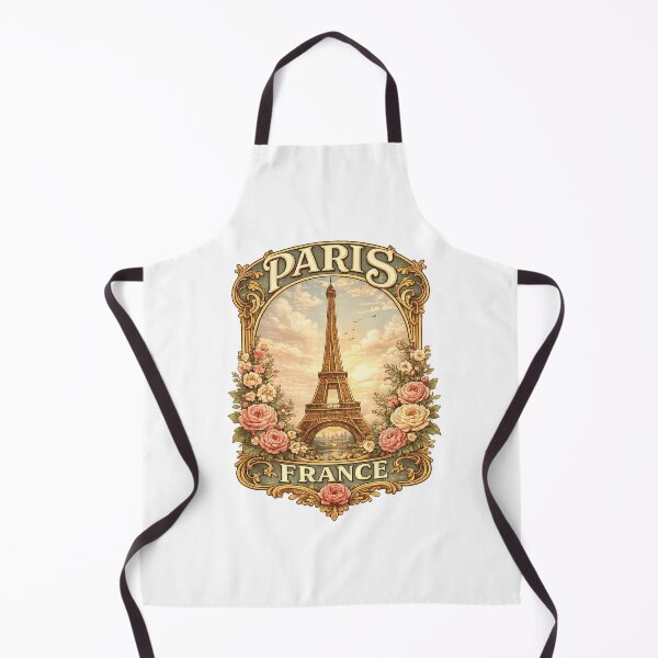 Item preview, Paris France Eiffel Tower Vintage Floral Aesthetic Design designed and sold by ustylelab.
