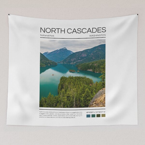 Item preview, North Cascades National Park - Washington designed and sold by StudioRedKoala.