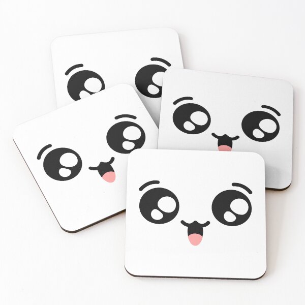 Item preview, Cute kawaii smiling joyful face designed and sold by BlushyPrint.