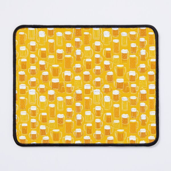 Item preview, Frothy Beer Mugs Pattern Ale Lager Drinker designed and sold by NicolasGlowArt.