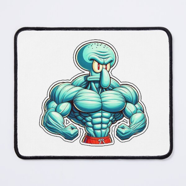 Item preview, Muscular Squidward designed and sold by Dackoo.