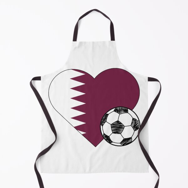 Item preview, Qatar Soccer Heart Design designed and sold by FinalScoreClub.