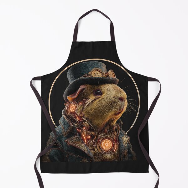 Item preview, Steampunk Guinea Pig – Nerdy Engineer Rodent Design designed and sold by Valvarius-vibe.
