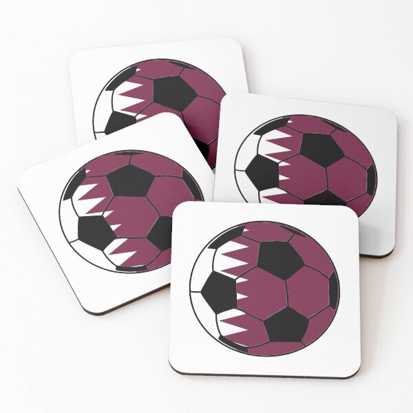 Item preview, Qatar Flag Soccer Ball designed and sold by FinalScoreClub.