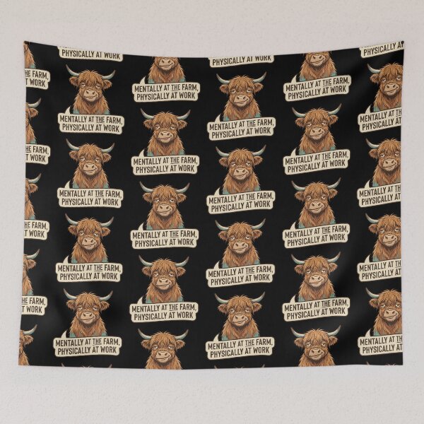 Item preview, Highland Cow Funny Sarcastic Farm Life Work Humor Cute Design designed and sold by timizar.