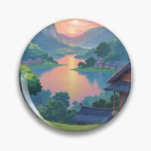 Item preview, Serene Valley of Benin designed and sold by LofiHorizon.