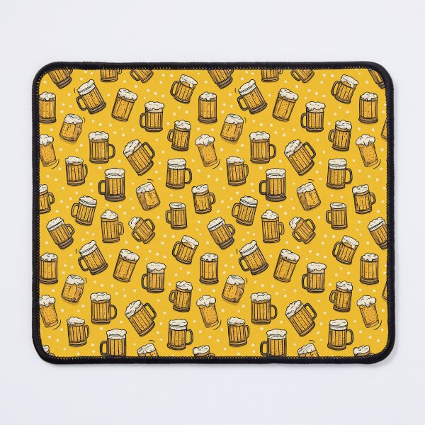 Item preview, Cartoon Beer Mugs Pattern Brew Drinker Design designed and sold by NicolasGlowArt.