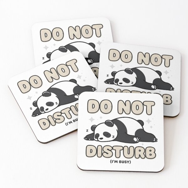 Item preview, Do Not Disturb Sleeping Panda designed and sold by TshirtsOnline-.