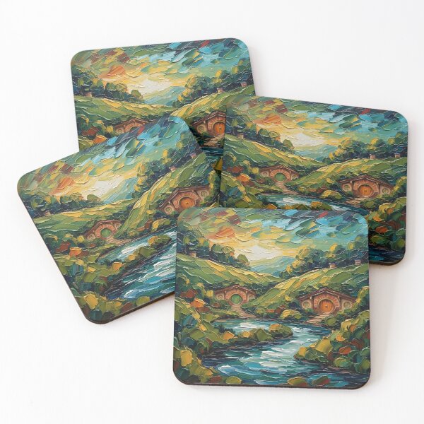 Item preview, Matamata New Zealand Colorful Palette Knife Art designed and sold by GymTanLaundry.