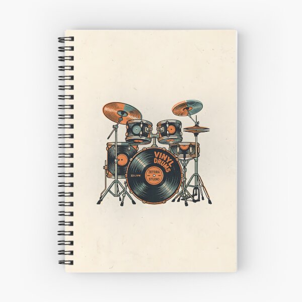 Item preview, Vinyl Record Drum Kit Anatomy designed and sold by ZETORA Studio.