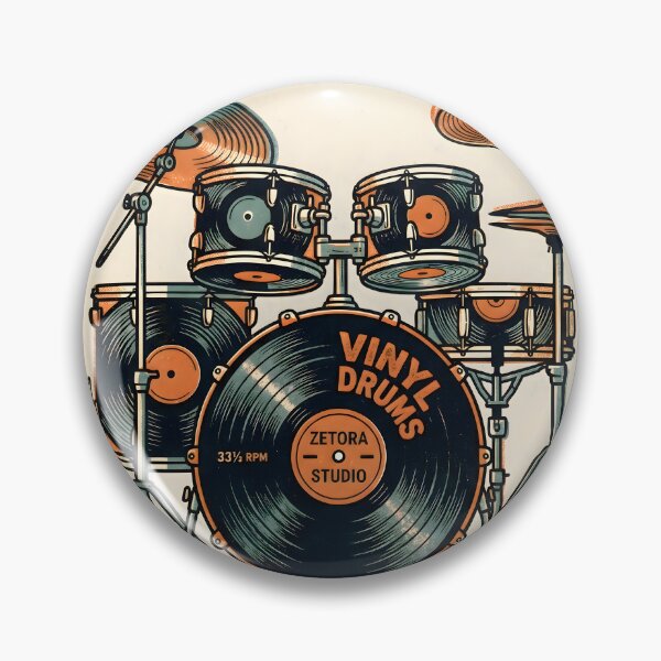 Item preview, Vinyl Record Drum Kit Anatomy designed and sold by ZETORA Studio.