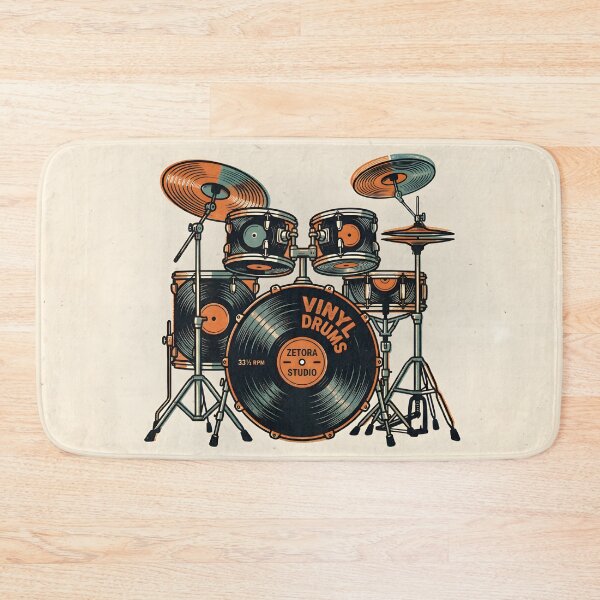 Item preview, Vinyl Record Drum Kit Anatomy designed and sold by ZETORA Studio.