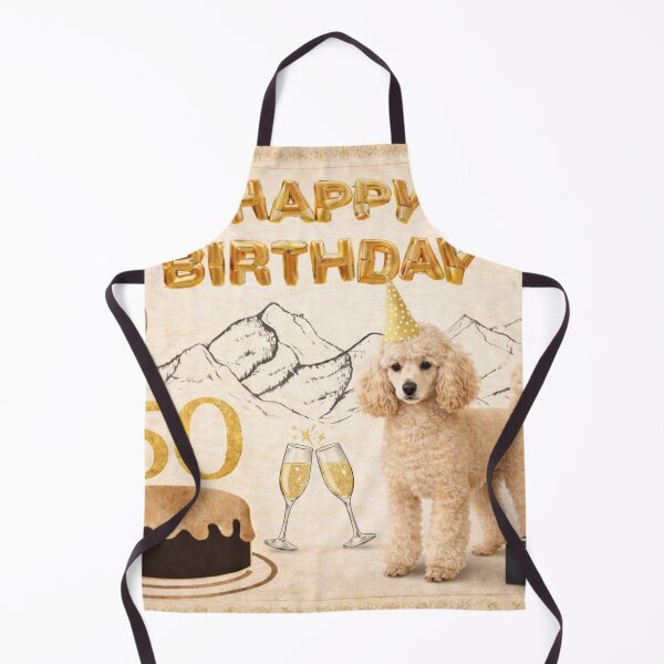 Item preview, Poodle Happy Birthday Card designed and sold by GivingJoy.