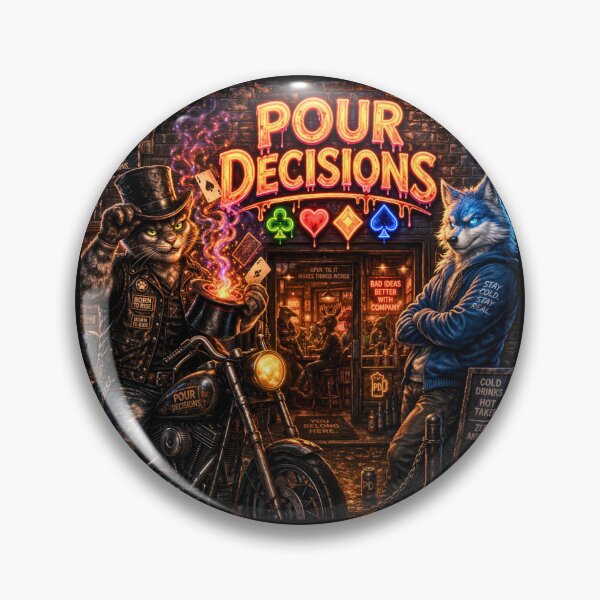 Item preview, Pour Decisions — Top Khat and Frost Byte Bar Art designed and sold by A Sinister Sly.