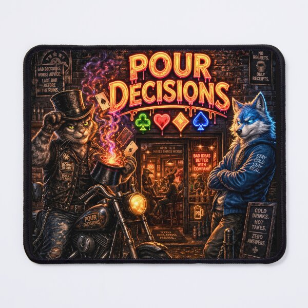 Item preview, Pour Decisions — Top Khat and Frost Byte Bar Art designed and sold by A Sinister Sly.