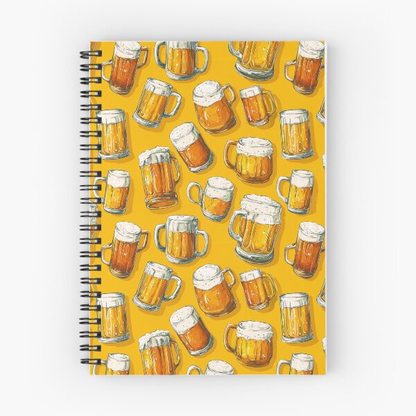 Item preview, Frothy Beer Mugs Pattern Ale Lager Drinker designed and sold by NicolasGlowArt.