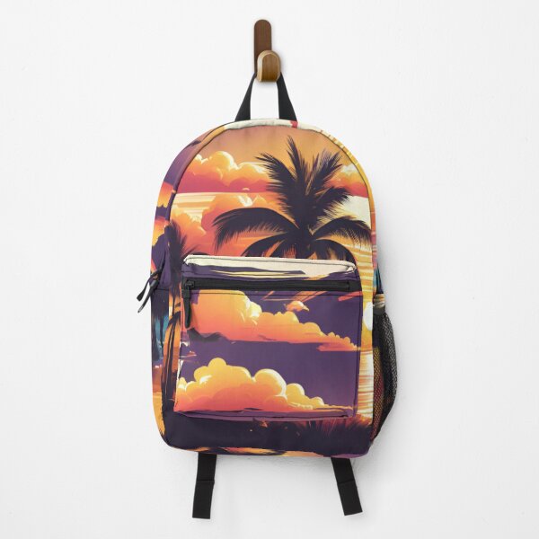 Item preview, Retro Tropical Palm Silhouette Sunset Poster Art designed and sold by CASASIS_MERCH.