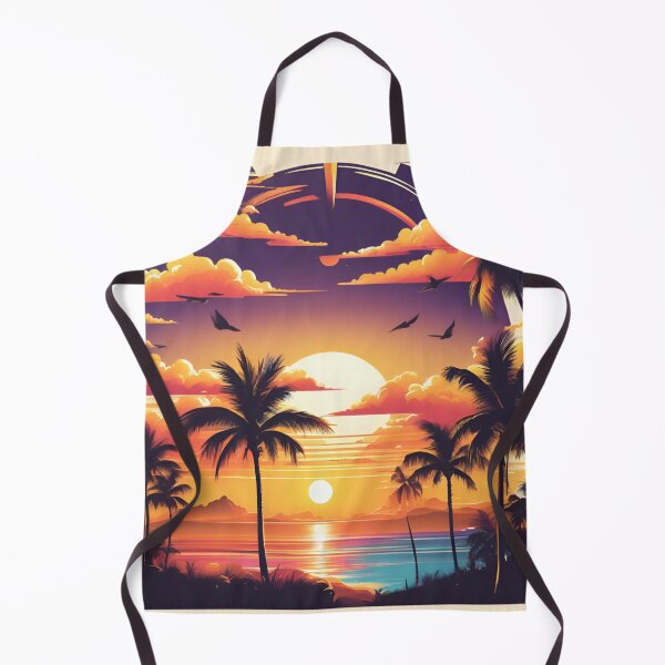 Item preview, Retro Tropical Palm Silhouette Sunset Poster Art designed and sold by CASASIS_MERCH.