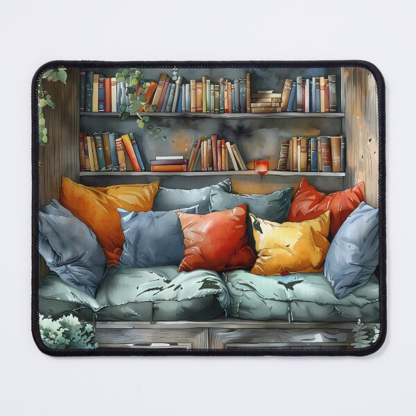 Item preview, Bookish Sanctuary - Cozy Garden Library Alcove designed and sold by VineVibe16Studio.