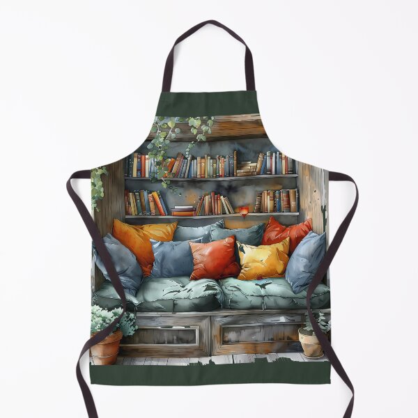 Item preview, Bookish Sanctuary - Cozy Garden Library Alcove designed and sold by VineVibe16Studio.