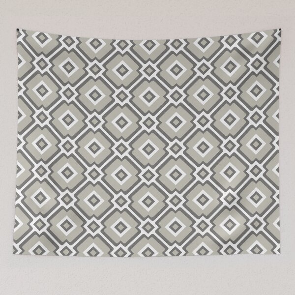 Item preview, Gray geometric seamless pattern designed and sold by Mint + Midnight.