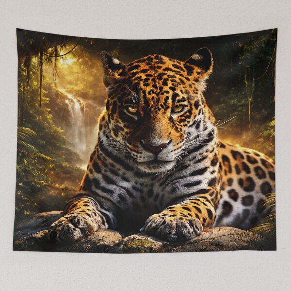 Item preview, Golden Jaguar – Power, Focus & Wild Strength designed and sold by Fei Long Design Hub.