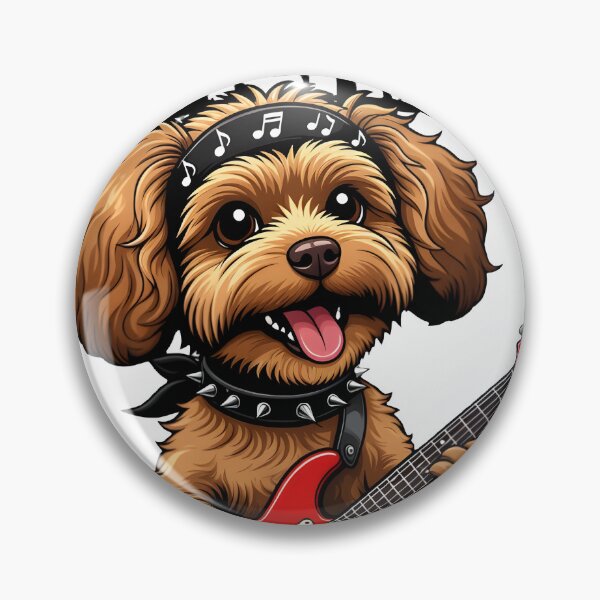 Item preview, Cockapoo Shredding on Lead Guitar - T-shirt gift idea designed and sold by Dazzio Designs.