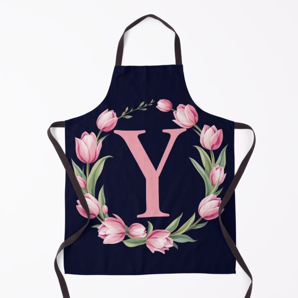 Item preview, Letter Y Floral Monogram with Pink Tulips designed and sold by roxysnextgenart.