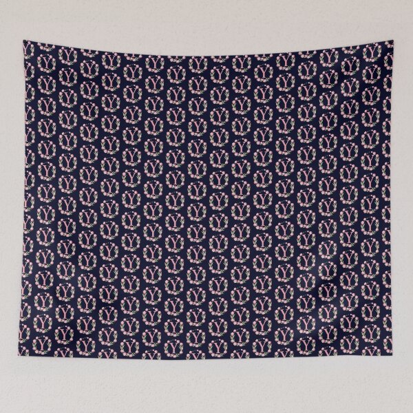 Item preview, Letter Y Floral Monogram with Pink Tulips designed and sold by roxysnextgenart.