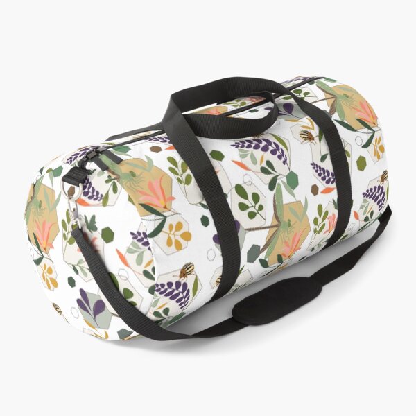 Item preview, Meadow Insects Botanical Hexagon Pattern Design designed and sold by Vibria Pattern Studio.