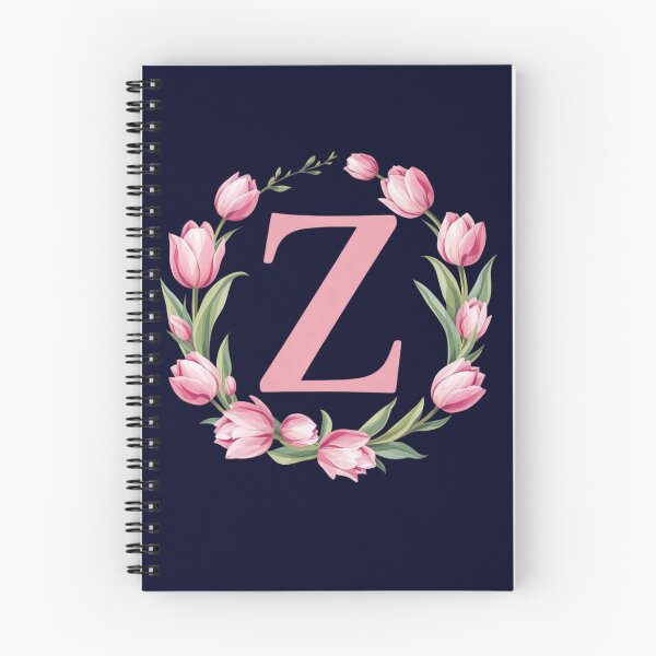 Item preview, Letter Z Floral Monogram with Pink Tulips designed and sold by roxysnextgenart.