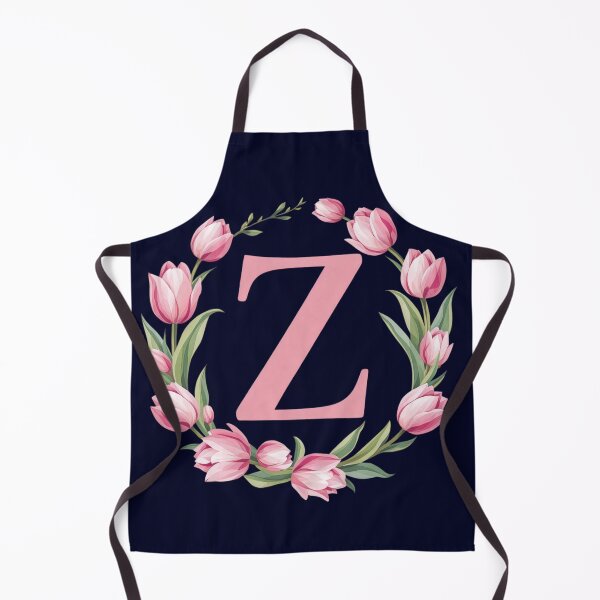 Item preview, Letter Z Floral Monogram with Pink Tulips designed and sold by roxysnextgenart.