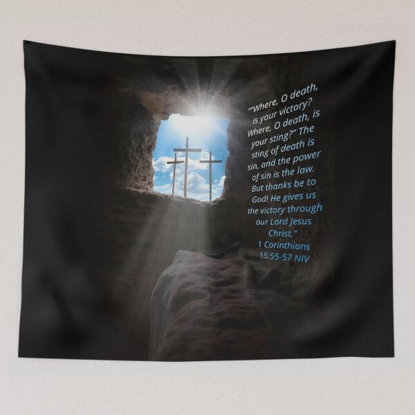 Item preview, 1 Corinthians 15:55-57 NIV - JCTRUTHER designed and sold by JCTRUTHERshop.