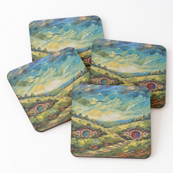 Item preview, Matamata New Zealand Colorful Palette Knife Art designed and sold by GymTanLaundry.
