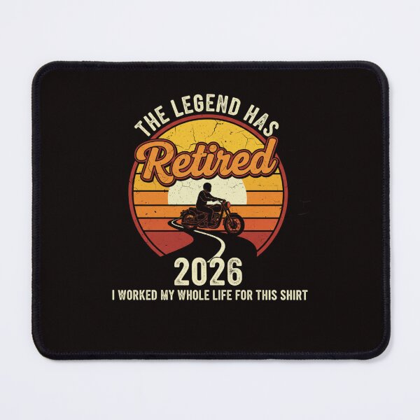Item preview, The Legend Has Retired 2026 Motorcycle Rider designed and sold by ladylalitafanta.