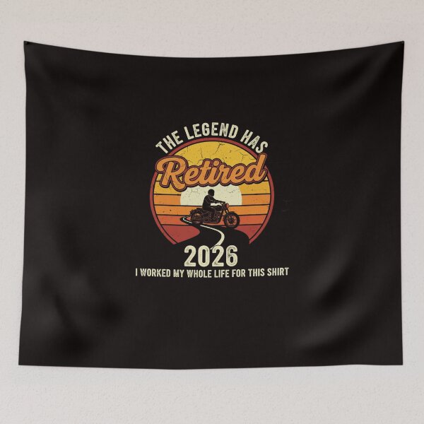 Item preview, The Legend Has Retired 2026 Motorcycle Rider designed and sold by ladylalitafanta.