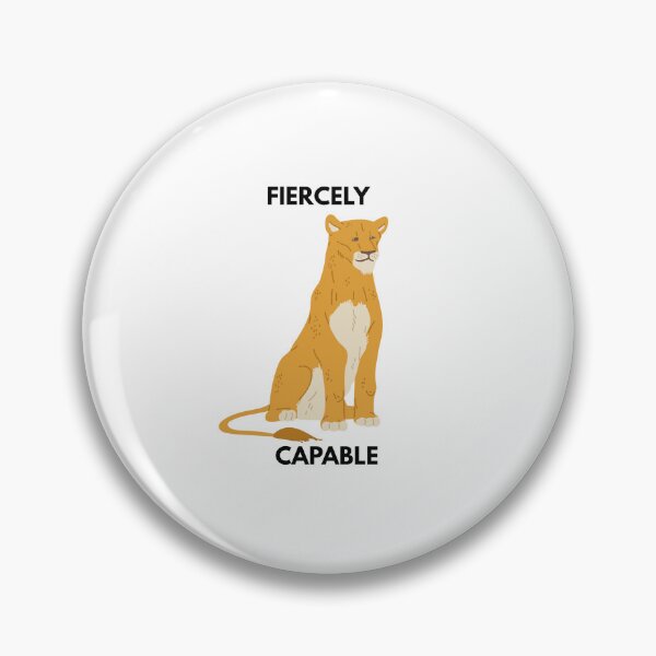 Item preview, Fiercely Capable Lioness Strength Mascot Sticker designed and sold by Plain Sight Prints-shop2050.
