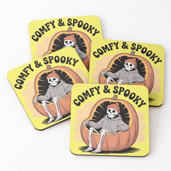 Item preview, Comphy and Spooky - Groovy Skeleton King in a Cozy Pumpkin designed and sold by Raw Tigers.