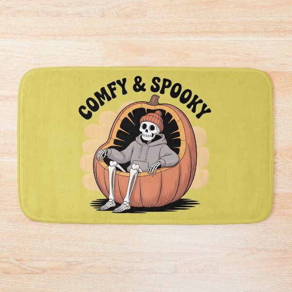 Item preview, Comphy and Spooky - Groovy Skeleton King in a Cozy Pumpkin designed and sold by Raw Tigers.