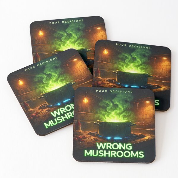 Item preview, Wrong Mushrooms — Pour Decisions House System Art designed and sold by A Sinister Sly.