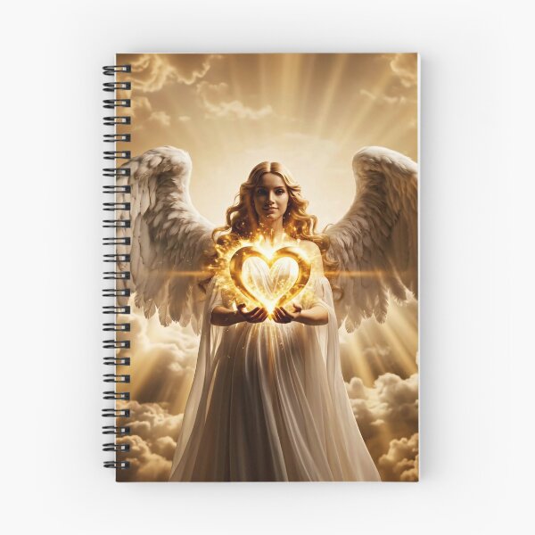 Item preview, Angel of Golden Light and Divine Heart designed and sold by NadinGerasi.