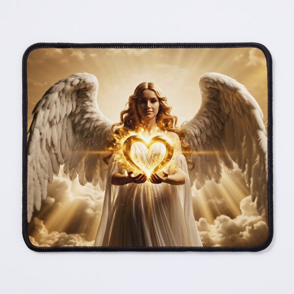 Item preview, Angel of Golden Light and Divine Heart designed and sold by NadinGerasi.
