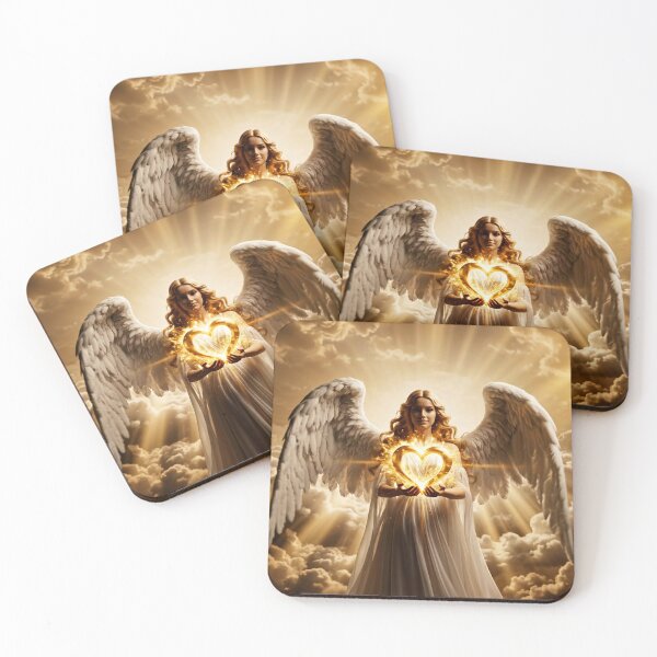 Item preview, Angel of Golden Light and Divine Heart designed and sold by NadinGerasi.