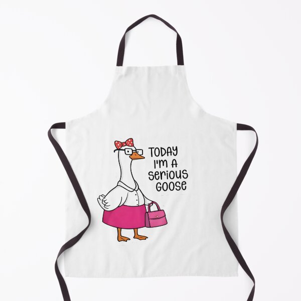 Item preview, Today I’m A Serious Goose – Pink Goose Sticker | Funny Female Goose Office Design designed and sold by d3zgn3d.