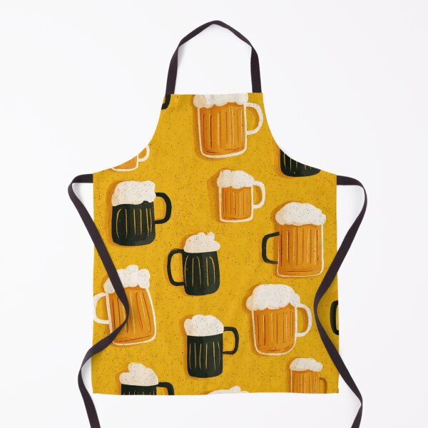 Item preview, Beer Mugs Pattern Frothy Ale Lager Stout Design designed and sold by NicolasGlowArt.