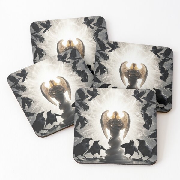 Item preview, ​The Light Amidst the Shadows: Angel and Crows designed and sold by NadinGerasi.