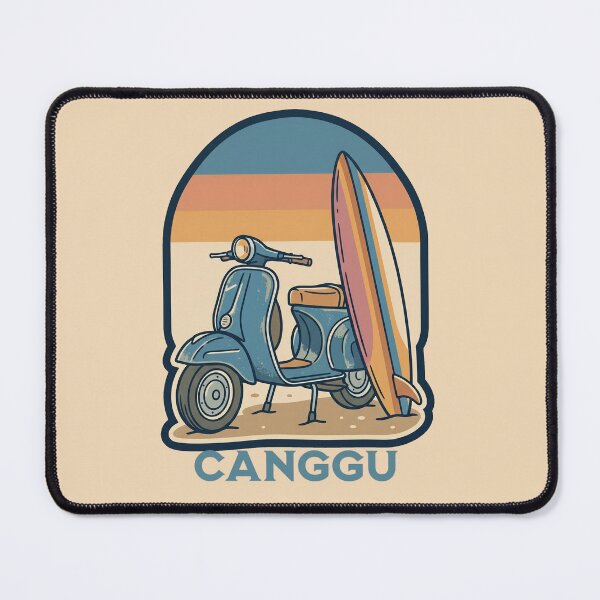 Item preview, Vintage Canggu Scooter Surf Sunset Illustration designed and sold by MythicCotton.