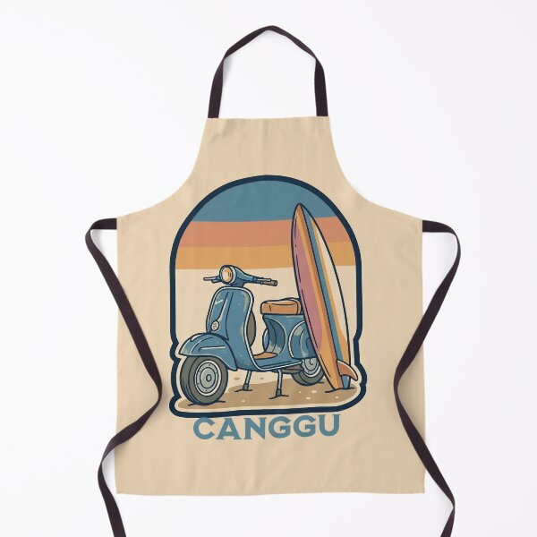 Artikelvorschau, Vintage Canggu Scooter Surf Sunset Illustration entworfen und verkauft von MythicCotton.