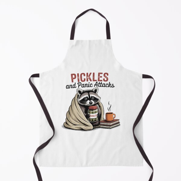 Item preview, Pickles and Panic Attacks – Cozy Anxious Raccoon Funny Mental Health Design designed and sold by Snifferius.