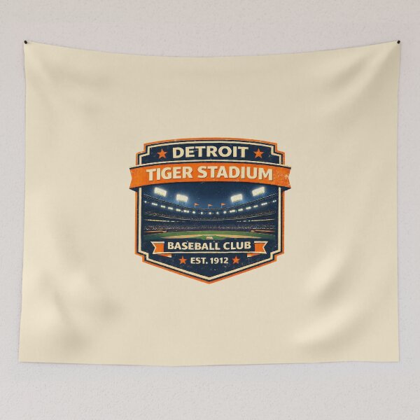 Item preview, Detroit Baseball Stadium Shirt, Vintage Tiger Stadium Night Game, Retro Ballpark Tee designed and sold by GhostDawgs.